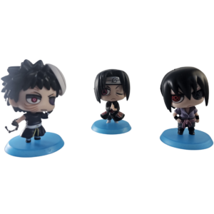 Kit 3 Bonecos Clã Uchiha - Naruto